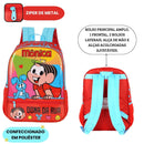 Kit Mochila De Costas e Estojo Simples Turma Da Mônica Dona Da Rua Infantil Escolar Viagem Estudos Passeio