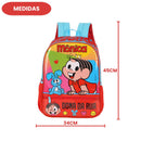 Kit Mochila De Costas e Estojo Simples Turma Da Mônica Dona Da Rua Infantil Escolar Viagem Estudos Passeio