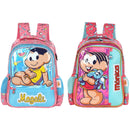 Mochila De Costas Turma Da Mônica Holográfica Magali Mônica Escolar Infantil Menina Volta As Aulas