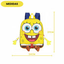 Mochila De Costas Bob Esponja 3D Nickelodeon Infantil Escolar Volta As Aulas Passeio Viagem Estudos