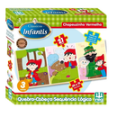 Jogo Quebra Cabeça Infantil Chapeuzinho Vermelho Brinquedo Nig Megalomania