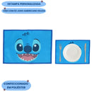 Jogo Americano Infantil Stitch 02 Peças Disney Mesa Divertido Apaixonante Criança Resistente Durável Ponto Criativo