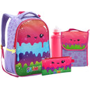 Kit Mochila Costas Infantil Slime Escolar Lancheira Estojo Mochila Volta as Aulas Menina Passeio Ponto Criativo