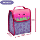 Kit Mochila Costas Infantil Slime Escolar Lancheira Estojo Mochila Volta as Aulas Menina Passeio Ponto Criativo