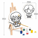 Jogo Harry Poter Kit de Pintura Infantil Madeira Nig Megalomania