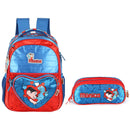 Kit Mochila De Costas e Estojo Duplo Turma Da Mônica Azul Cintilante Infantil Escolar Volta As Aulas Estudos Espaçosa