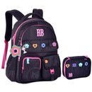 Kit Mochila De Costas e Estojo Box Rebecca Bonbon Preto Escolar Feminino Juvenil Estiloso Volta As Aulas