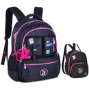 Kit Mochila De Costas e Lancheira Térmica Luluca Preto Escolar Juvenil Feminino Estilosa Volta As Aulas