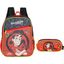 Kit Mochila De Costas e Estojo Simples Enaldinho UP4YOU Youtuber infantil Escolar Menino Volta As Aulas Passeio Viagem Estudos