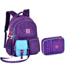 Kit Mochila De Costas e Estojo Box Roxo Rebecca Bonbon Estiloso Juvenil Escolar Feminino Volta As Aulas
