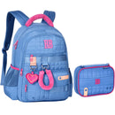 Kit Mochila De Costas e Estojo Box Azul Rebecca Bonbon Escolar Feminino Juvenil Volta As Aulas Estudos