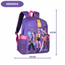 Mochila De Costas Guerreiras Do Kpop Netflix Infantil Escolar Meninas Volta As Aulas Passeio Viagem Estudos Estilosa