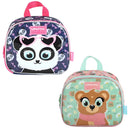 Lancheira Térmica Infantil Urso Panda Marrom Meninas Escolar Creche Passeio Crianças Costas Ponto Criativo