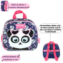 Lancheira Térmica Infantil Urso Panda Marrom Meninas Escolar Creche Passeio Crianças Costas Ponto Criativo