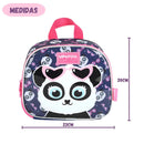 Lancheira Térmica Infantil Urso Panda Marrom Meninas Escolar Creche Passeio Crianças Costas Ponto Criativo