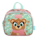 Lancheira Térmica Infantil Urso Panda Marrom Meninas Escolar Creche Passeio Crianças Costas Ponto Criativo