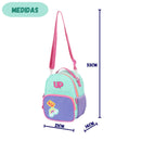 Lancheira Térmica Transversal Escolar Passeio Juvenil Resistente Bolsa Adolescente Lanche Feminino Ponto Criativo