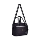 Kit Mochila de Costas Mala Bolsa Preto Lancheira Térmica Duas Alças Estojo Simples Meninas Juvenil Escolar Rebecca Bonbon Megalomania