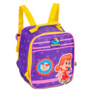 Kit Mochila De Carrinho e Lancheira Térmica Roxa 3 Palavrinhas Desenho Música Youtube Infantil Meninas Volta As Aulas