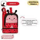 Lancheira Escolar Térmica com Estampas de Bichinhos para Crianças na Creche e Passeios