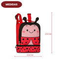 Lancheira Escolar Térmica com Estampas de Bichinhos para Crianças na Creche e Passeios