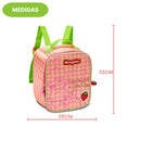Kit Mochila De Costas e Lancheira Térmica Moranguinho Infantil Escolar Menina Volta As Aulas Clio