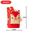 Lancheira Escolar Térmica com Estampas de Bichinhos para Crianças na Creche e Passeios