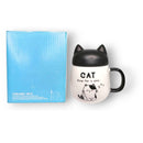 Caneca de Cerâmica com Tampa Gatinho Frases 530ML Café Chá Leite Presente Amiga Mãe Personalizada