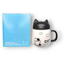 Caneca de Cerâmica com Tampa Gatinho Frases 530ML Café Chá Leite Presente Amiga Mãe Personalizada