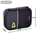 Estojo Preto Box Juvenil Loud Game Meninos Espaçoso Elástico 100 Pens Grande Organizador Jogo Megalomania