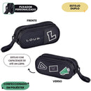 Estojo Duplo Loud 100 Pens Juvenil Espaçoso Armazenamento Material Escolar Gamer