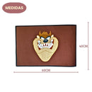 Tapete Capacho Looney Tunes Taz Mania Antiderrapante Personalizado Divertido Seguro Decorativo