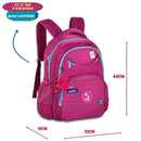 Kit Mochila de Costas Luluca Rosa Resistente Notebook Antifurto Escolar Feminina Megalomania