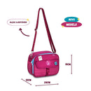 Kit Mochila De Costas e Lancheira Térmica Luluca Rosa Youtuber Juvenil Escolar Feminino Volta As Aulas