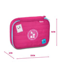 Kit Mochila Costa Luluca Rosa Estojo Box 100 Pens 36 Elástico Reforçada Original Escolar Feminina Megalomania
