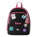 Mini Mochila Luluca Com Porta Fone De Ouvido e Chaveiro Espelho Infantil Meninas Feminino Passeio