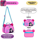 Kit Mochila De Costas e Lancheira Térmica e Estojo Triplo Luluca Feminino Juvenil Escolar Youtuber