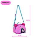 Kit Mochila De Costas e Lancheira Térmica e Estojo Triplo Luluca Feminino Juvenil Escolar Youtuber