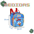 Lancheira Térmica Galinha Pintadinha Bolsa Duas Alças Infantil Lanchinho Escolar Clio Megalomania