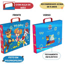 Maleta Com Alça Patrulha Canina Pasta Escolar Infantil Menino Volta As Aulas Resistente Organizador