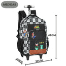 Mochila de Rodinha Escolar Jogo Super Mario Juvenil Nintendo Costas Meninos Game Espaçosa Grande Ponto Criativo