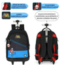 Mochila de Rodinhas Super Mario Gamer Volta as Aulas Jogo Nintendo Juvenil Meninos Espaçosa Ponto Criativo