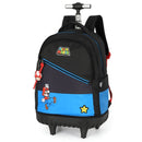 Mochila de Rodinhas Super Mario Gamer Volta as Aulas Jogo Nintendo Juvenil Meninos Espaçosa Ponto Criativo