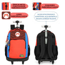 Mochila de Rodinhas Super Mario Gamer Volta as Aulas Jogo Nintendo Juvenil Meninos Espaçosa Ponto Criativo