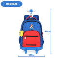 Mochila De Rodinhas Super Mario Bros Nintendo Game Azul Infantil Escolar Volta As Aulas Passeio Viagem