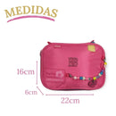 Estojo Box Rebecca Bonbon Miçangas Verde Claro Rosa Preto Roxo Juvenil Lápis Escolar Chaveiro Meninas Feminino Clio Megalomania