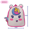 Mochila de Costas Unicornio Rosa Feminina Bolsa Escolar Meninas Volta Às Aulas Ponto Criativo