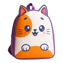 Mochila de Costas Gatinho Roxo Gato Bolsa Escolar Volta Às Aulas Feminina Meninas Juvenil Passeio Ponto Criativo