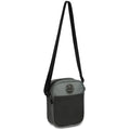 Shoulder Bag Transversal Preta Cinza Unissex Versátil Passeio Escolar Compacta Funcional Ponto Criativo