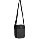 Shoulder Bag Transversal Preta Cinza Unissex Versátil Passeio Escolar Compacta Funcional Ponto Criativo